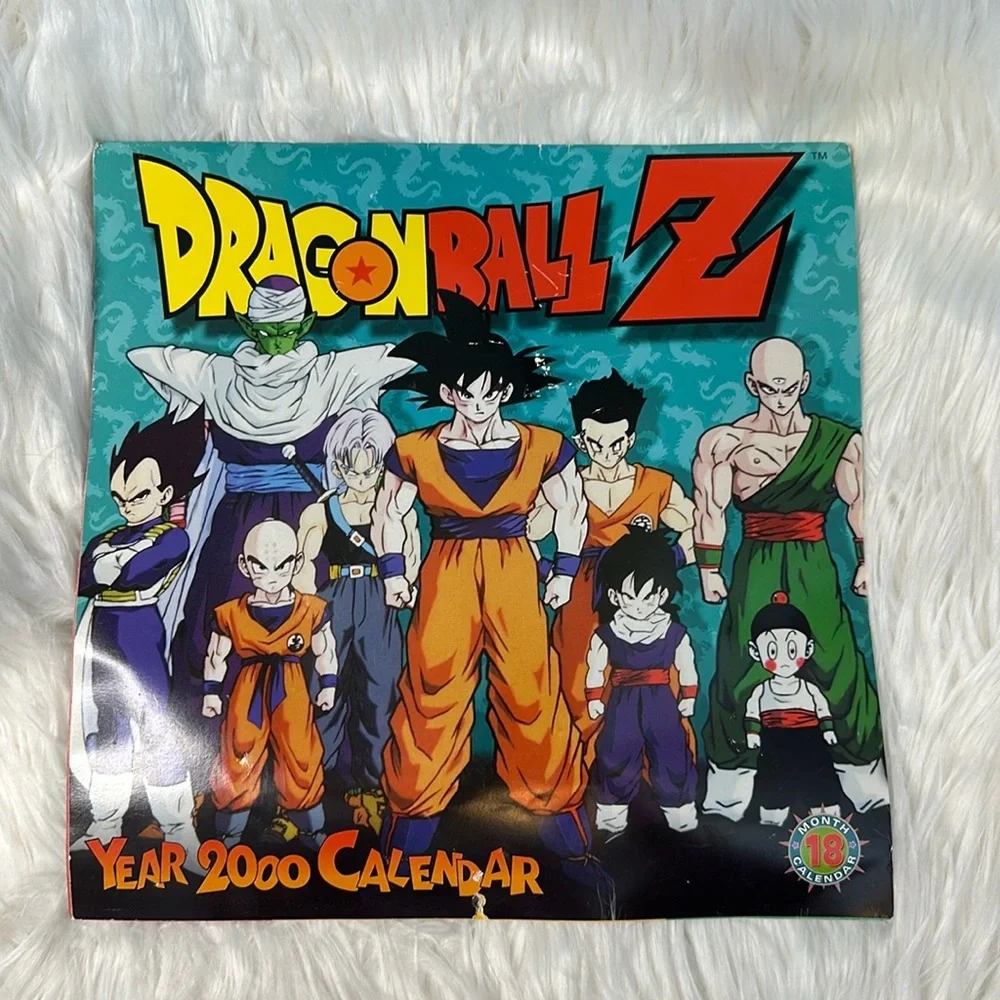 Dragon Ball Z 2000 18 Month Year Vintage Calendar
